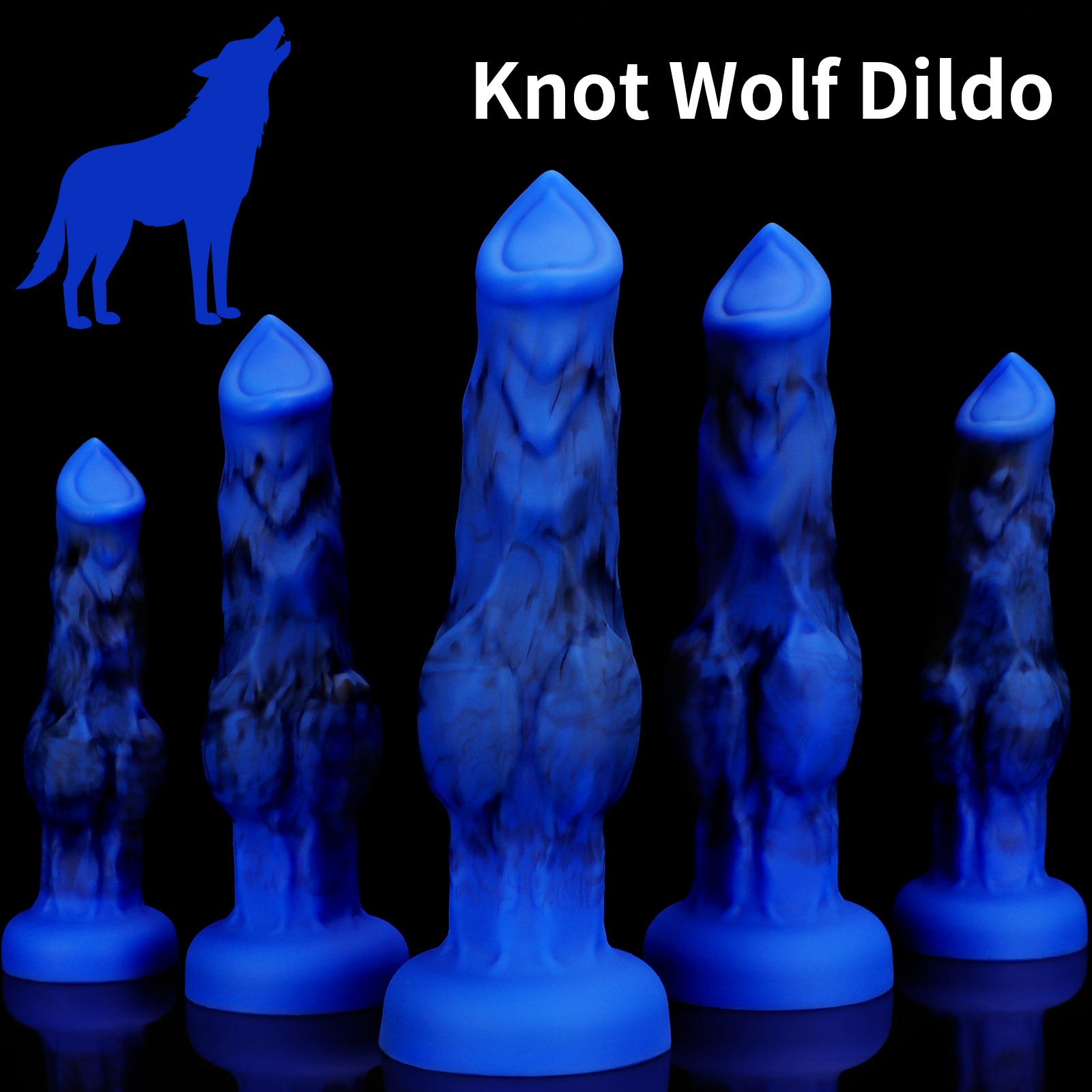 Blue Wolf Dildo Fantasy To Đa Kích Thước Tột Độ