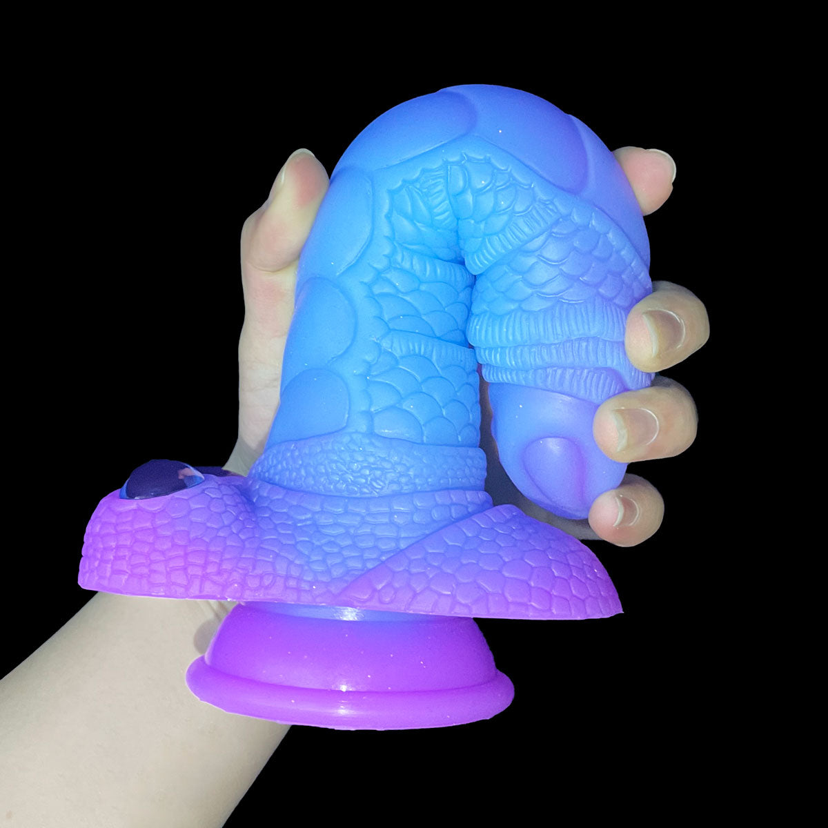 Dildo Rồng Alien Sci-Fi Phát Sáng Vảy Ma Sát