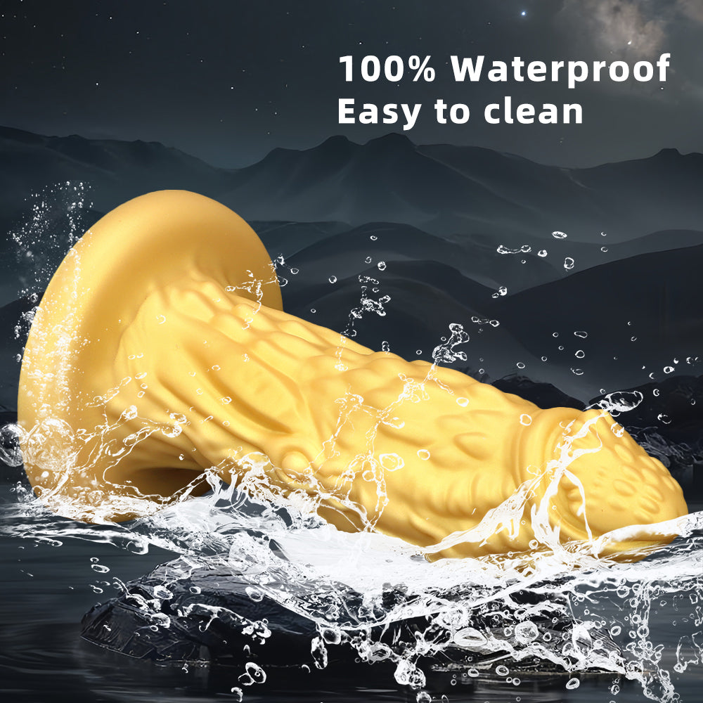 Dildo rồng vàng silicone 33cm khổng lồ fantasy mạnh mẽ[baocaosuhp] 