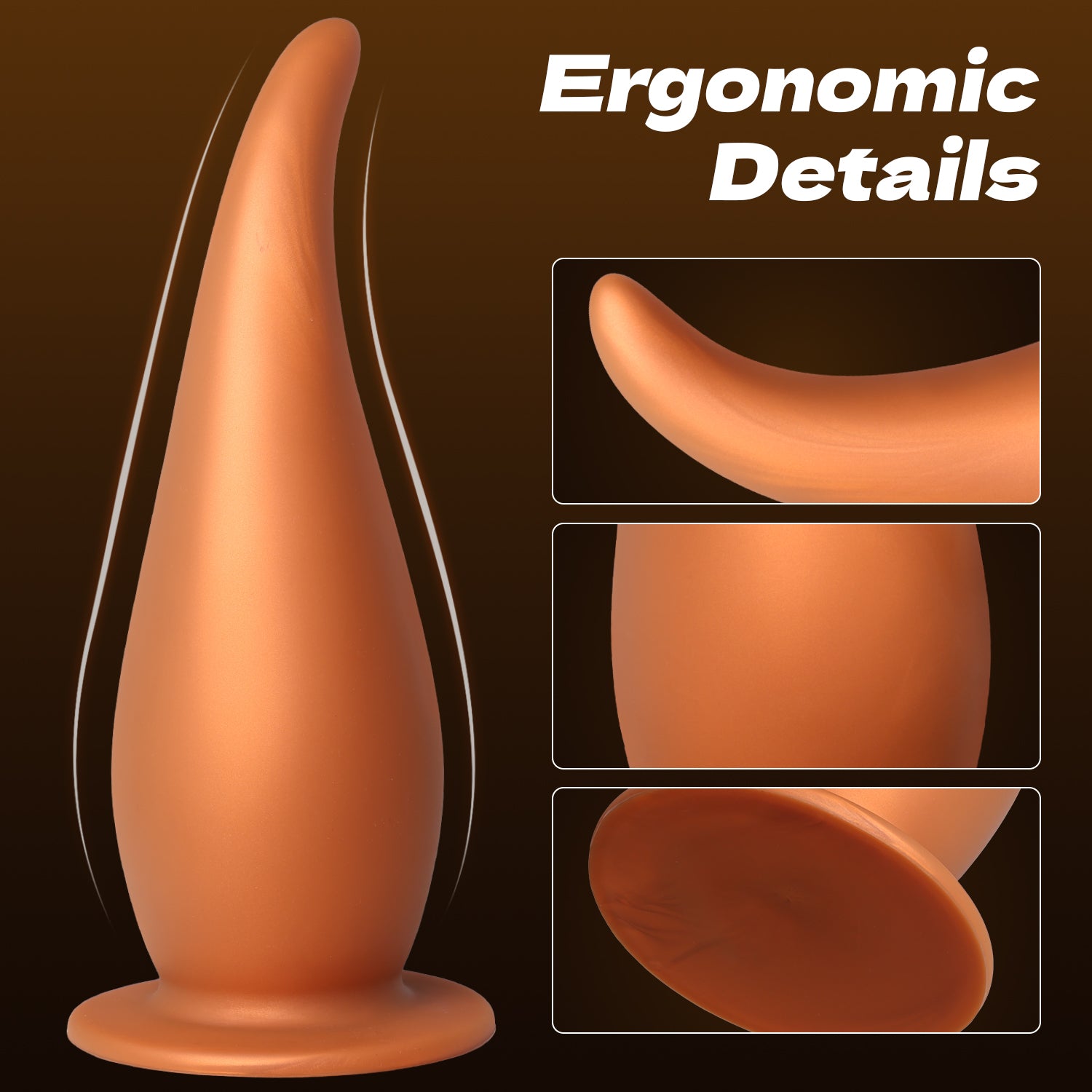 Gold Huge Butt Plug P-spot – Kích Thích Sâu Thẳm Đỉnh Cao!