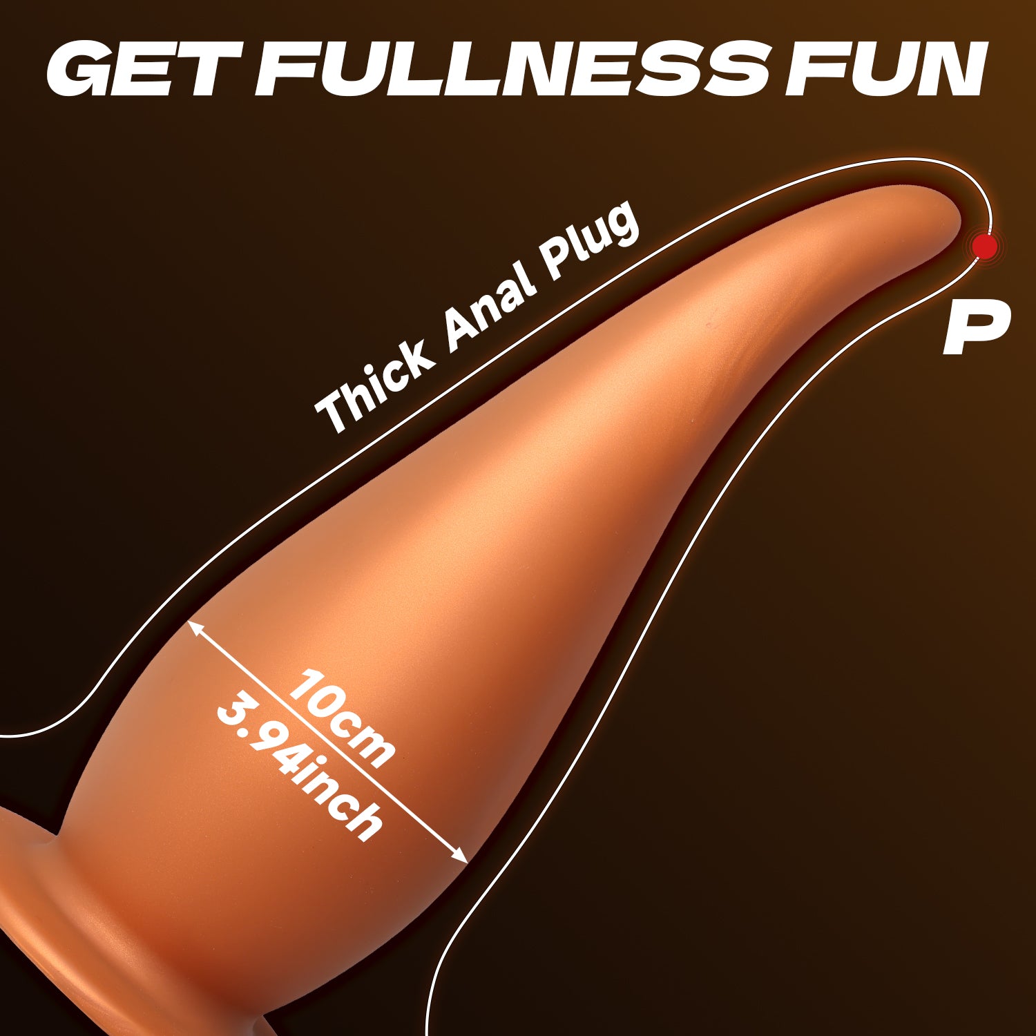 Gold Huge Butt Plug P-spot – Kích Thích Sâu Thẳm Đỉnh Cao!
