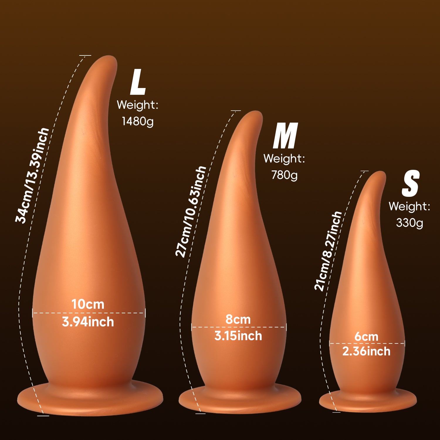 Gold Huge Butt Plug P-spot – Kích Thích Sâu Thẳm Đỉnh Cao!
