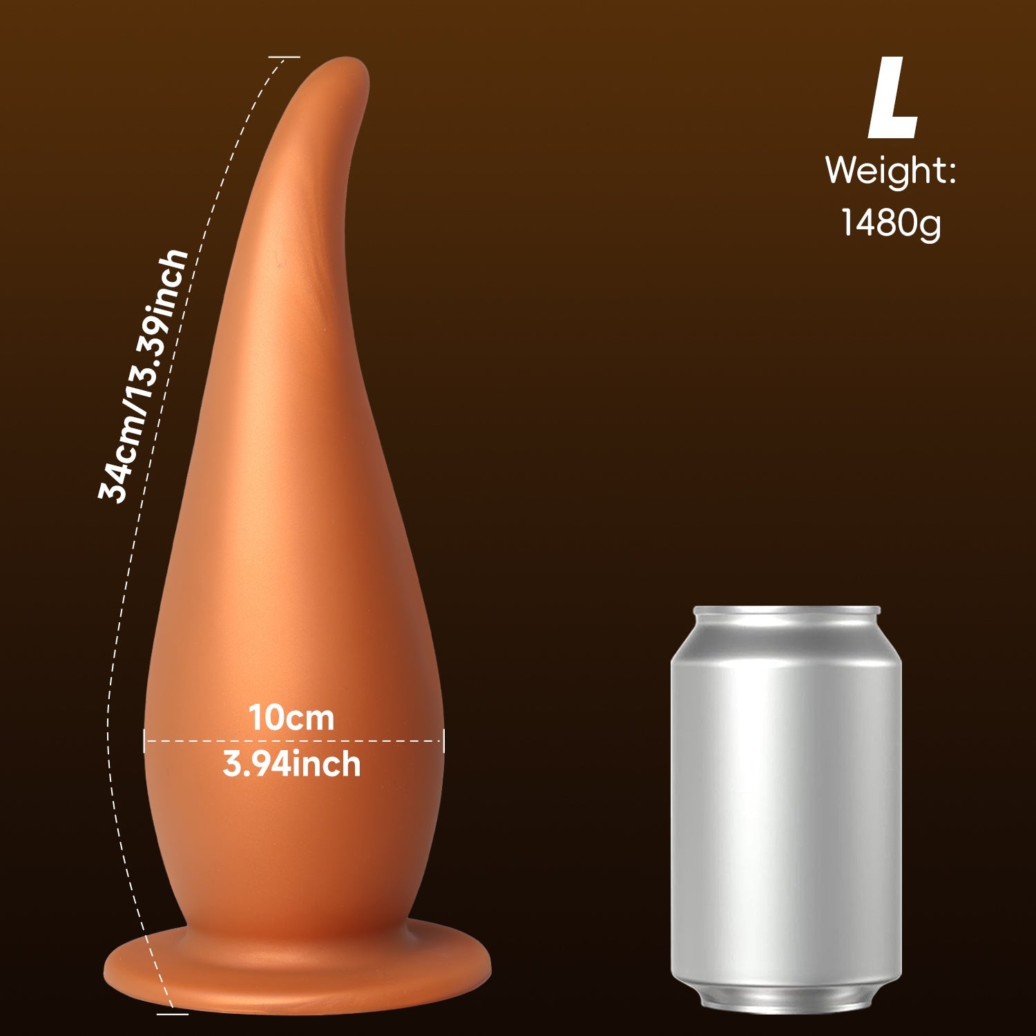 Gold Huge Butt Plug P-spot – Kích Thích Sâu Thẳm Đỉnh Cao!