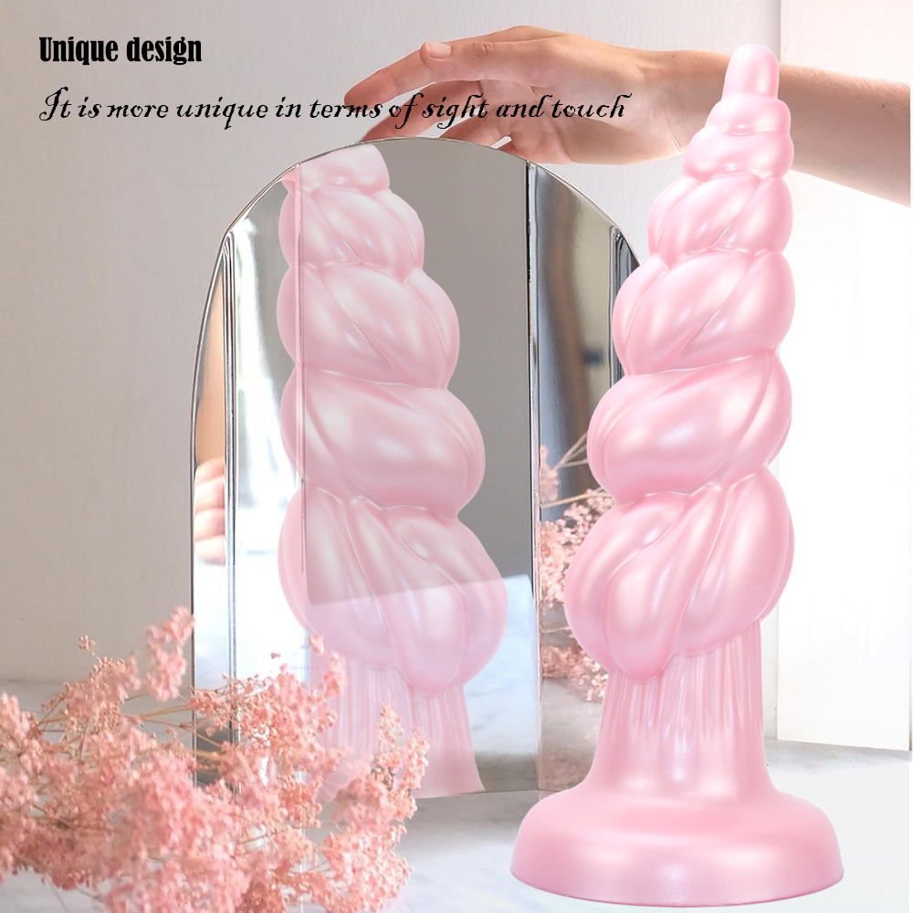 Plug Hậu Môn Khủng 14″ Gân Xoắn Silicone Sướng Điên Cuồng