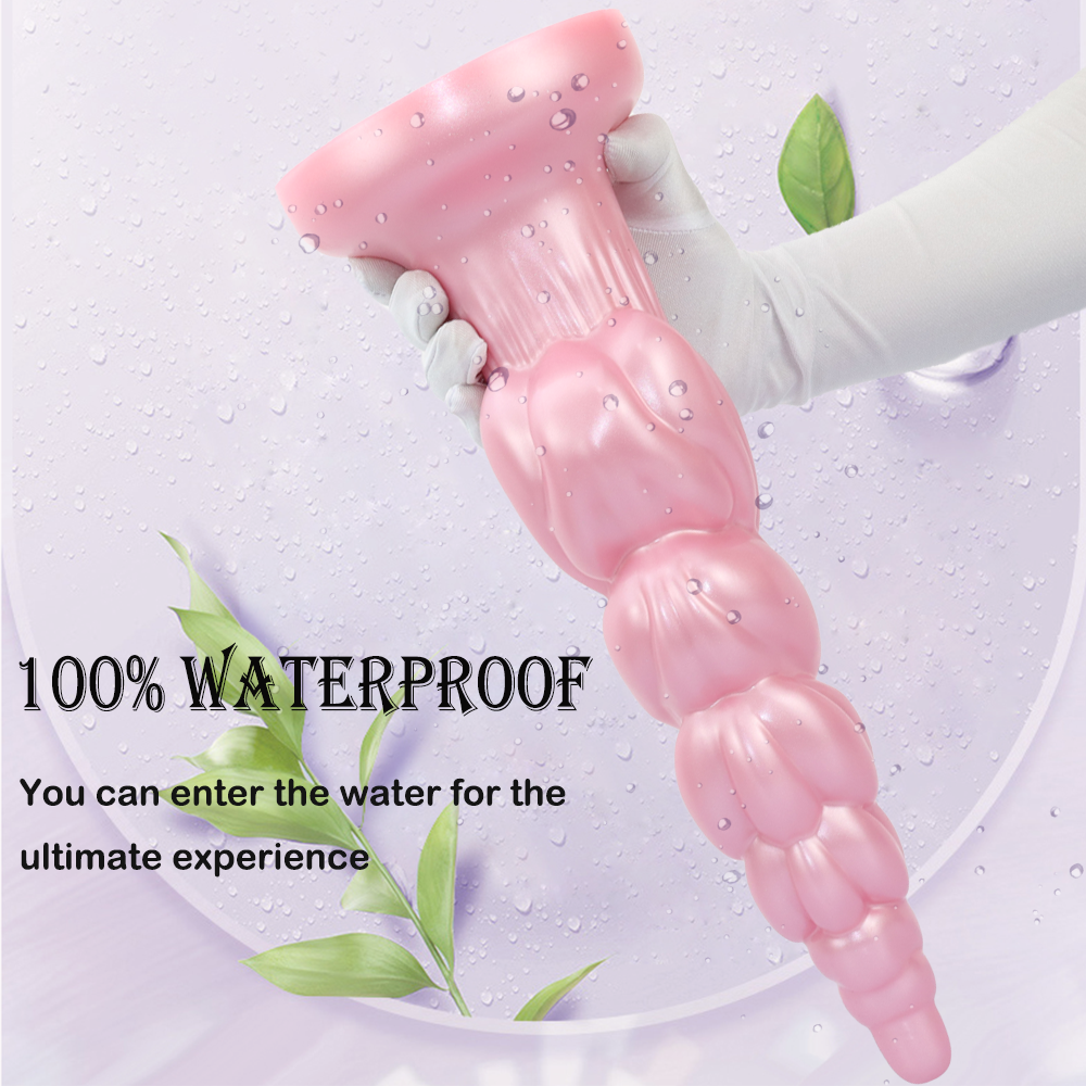 Plug Hậu Môn Khủng 14″ Gân Xoắn Silicone Sướng Điên Cuồng
