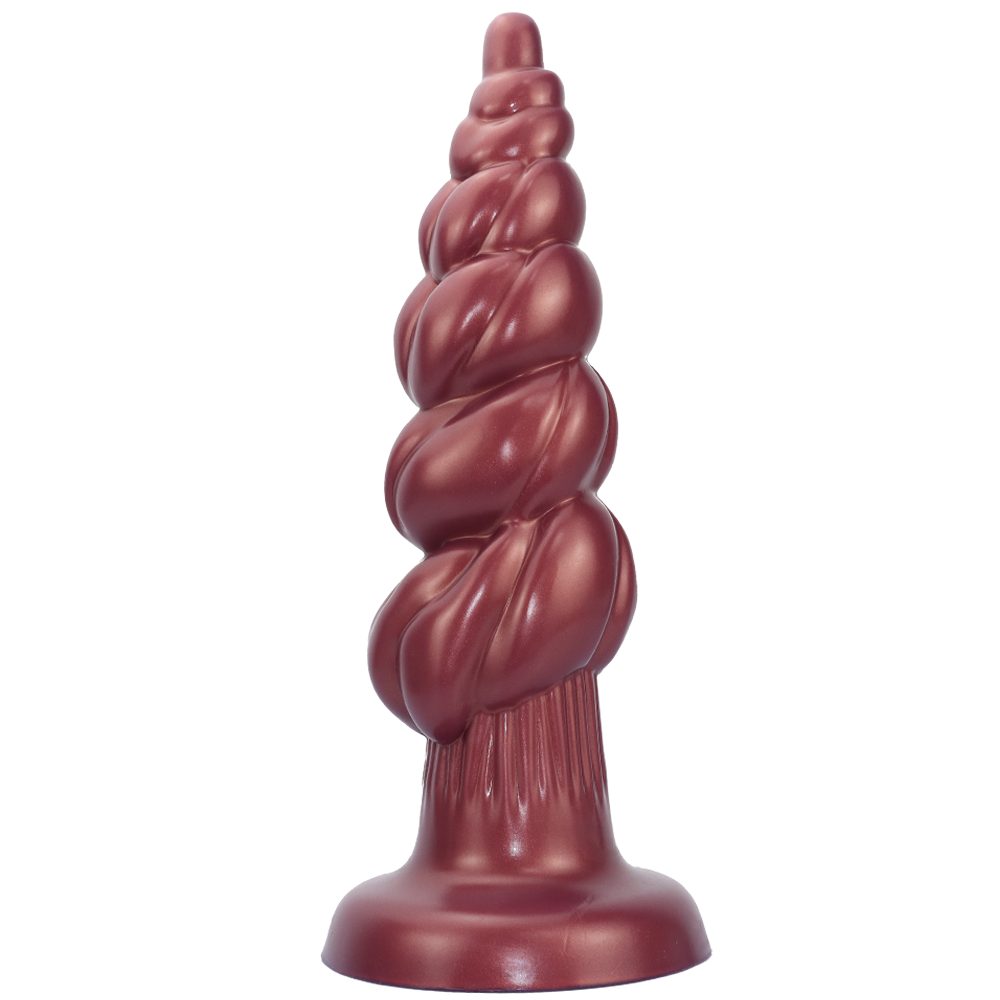 Plug Hậu Môn Khủng 14″ Gân Xoắn Silicone Sướng Điên Cuồng