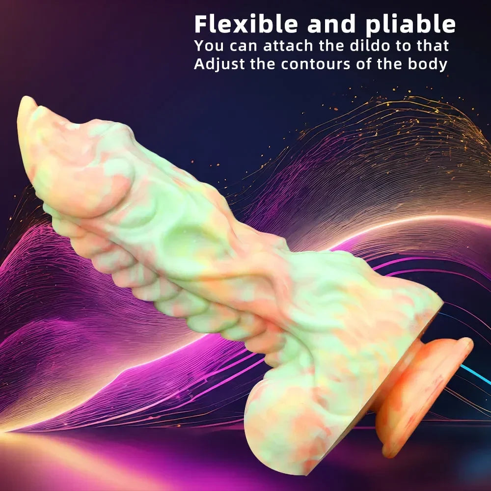 Dildo Rồng Silicone Lớn Đa Màu G-Spot Fantasy