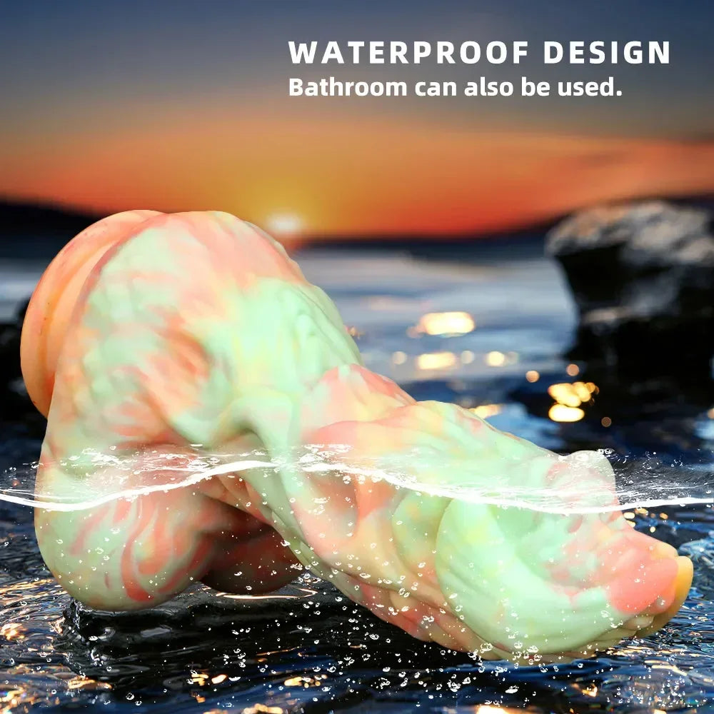 Dildo Rồng Silicone Lớn Đa Màu G-Spot Fantasy