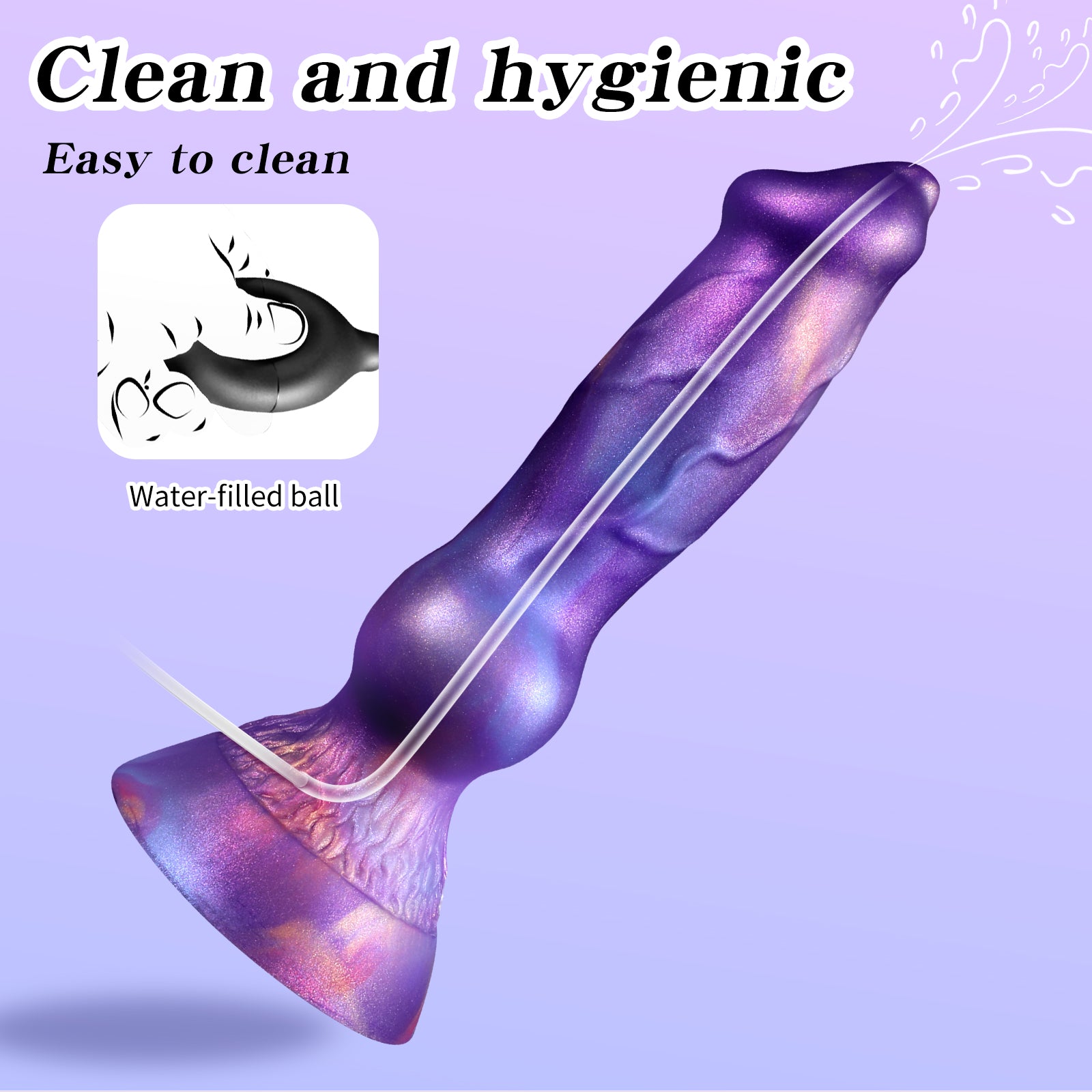 Dildo Dog Knot Tím Bơm Tinh Fantasy Huyền Ảo Siêu Phẩm