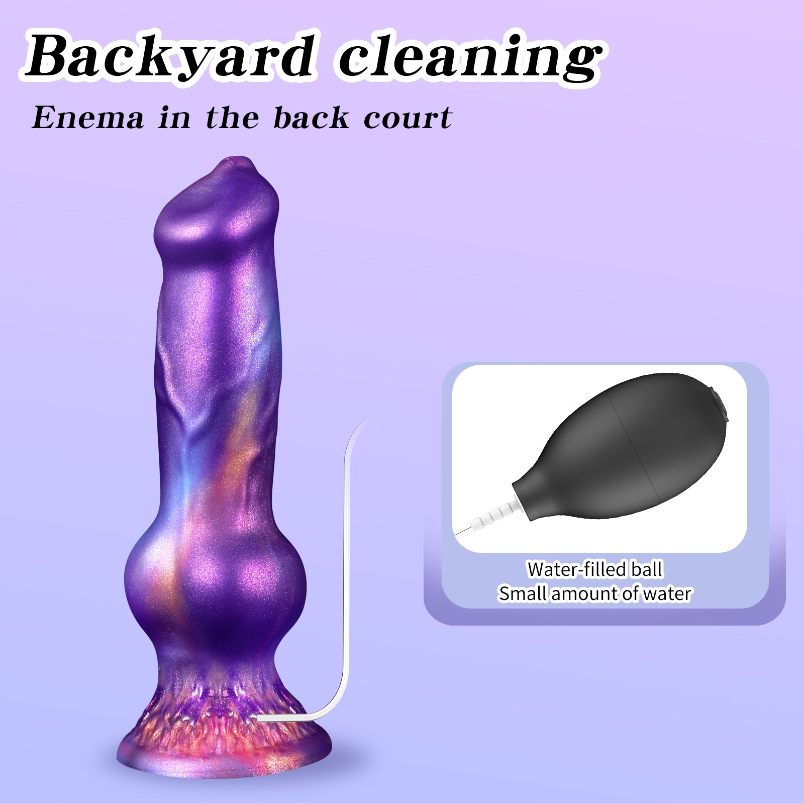 Dildo Dog Knot Tím Bơm Tinh Fantasy Huyền Ảo Siêu Phẩm