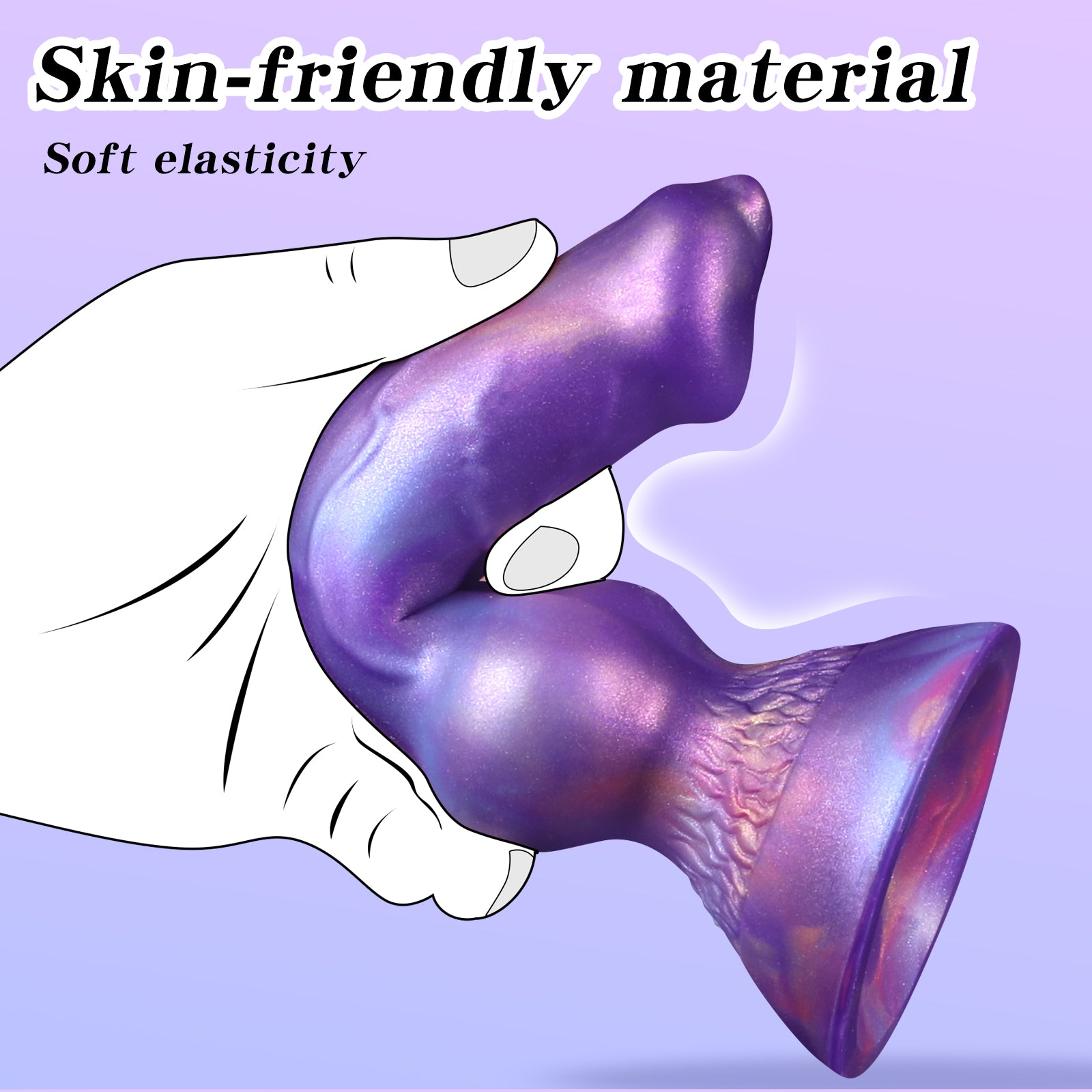 Dildo Dog Knot Tím Bơm Tinh Fantasy Huyền Ảo Siêu Phẩm