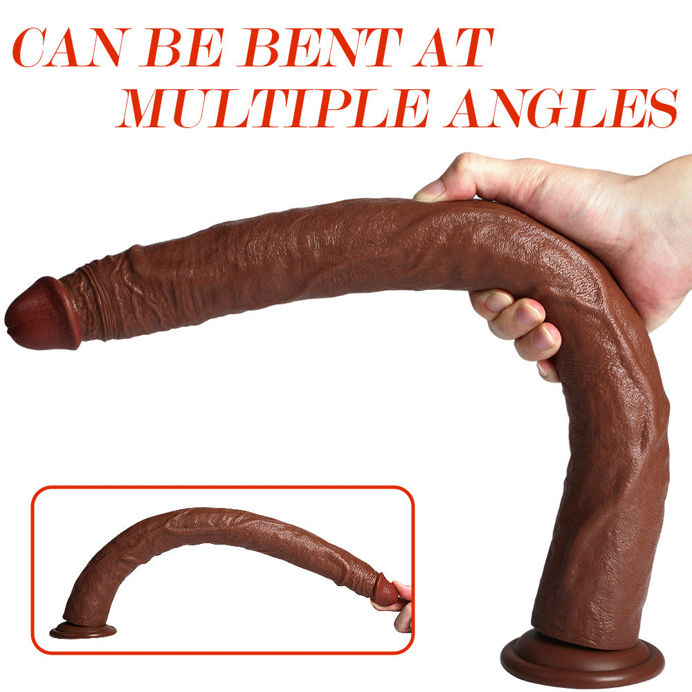20 Inch Anal Dildo Chân Hút PVC Dài Siêu Mạnh Hậu Môn