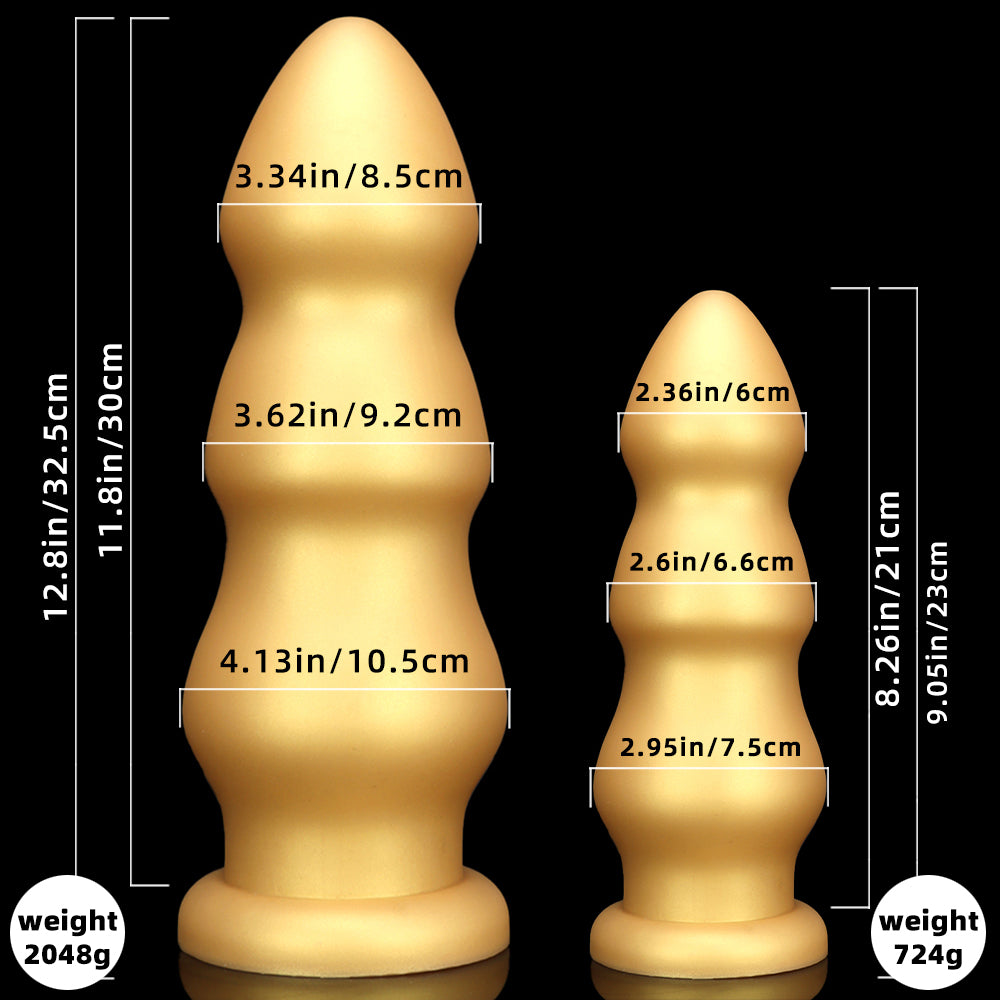 Dildo Vàng Silicone 7.6cm Dày Đầy Đặn Khoái Lạc
