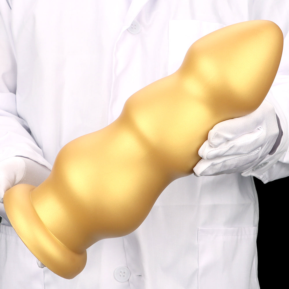 Dildo Vàng Silicone 7.6cm Dày Đầy Đặn Khoái Lạc