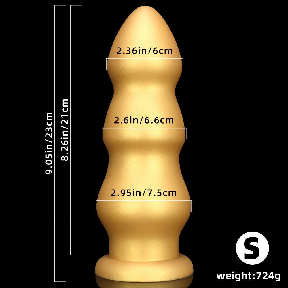 Dildo Vàng Silicone 7.6cm Dày Đầy Đặn Khoái Lạc
