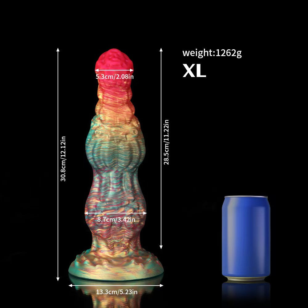Hell Wolf Dildo Quái Vật Lớn Đa Màu Siêu Phê