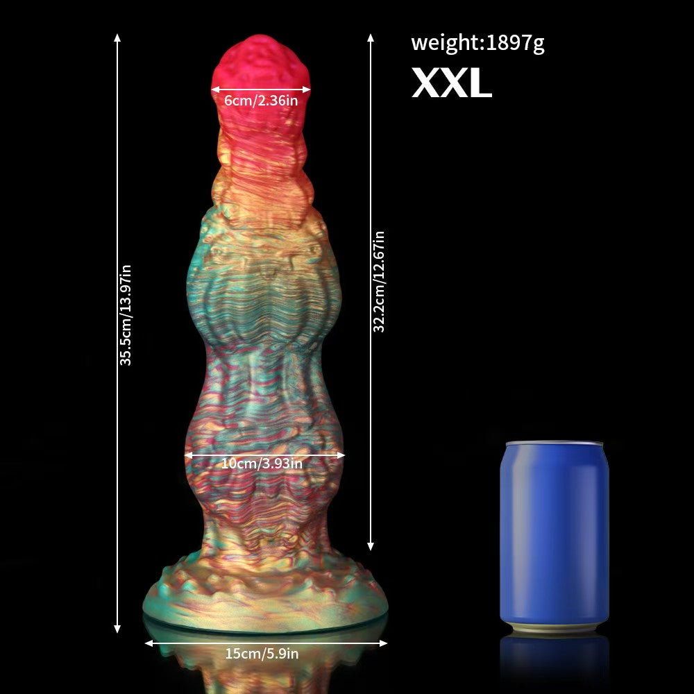 Hell Wolf Dildo Quái Vật Lớn Đa Màu Siêu Phê