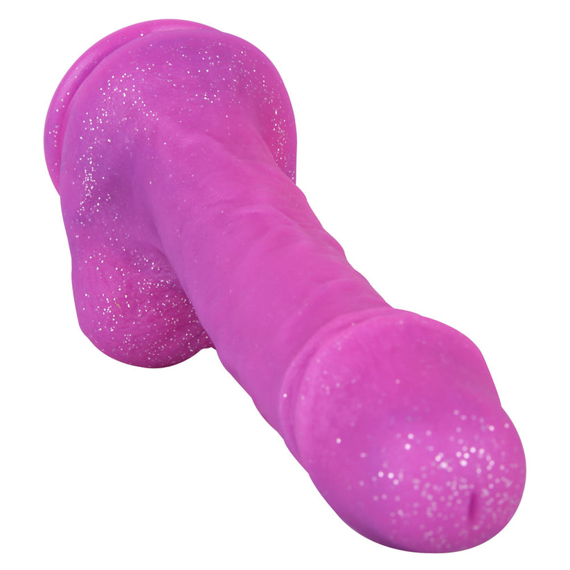 Dildo Silicon Tím Lấp Lánh 21cm Lý Tưởng Khoái Lạc