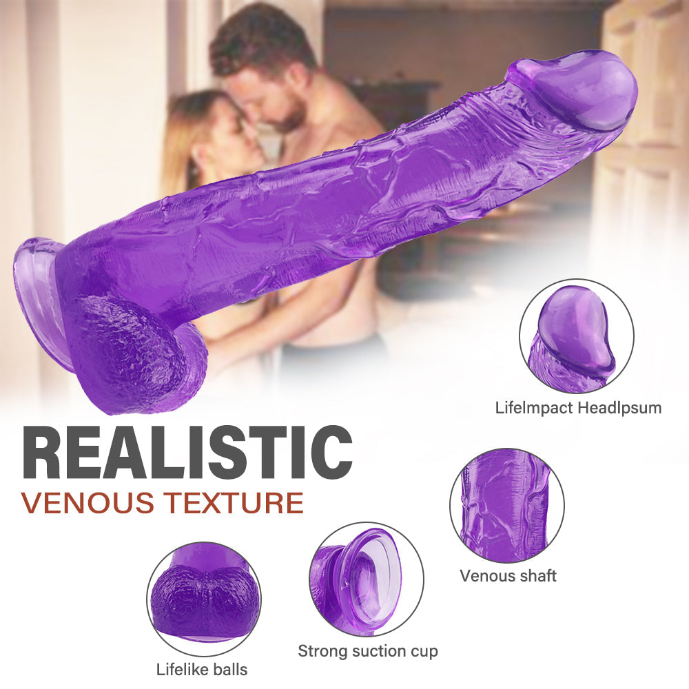 Dildo Tím Khổng Lồ 30cm Thâm Nhập Đam Mê Nồng Cháy