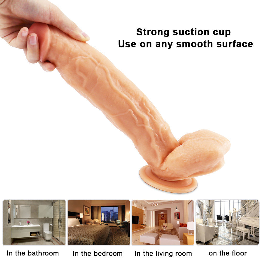 Dildo Thịt Dày 30cm Siêu Lớn Đầy Đủ Mãnh Liệt