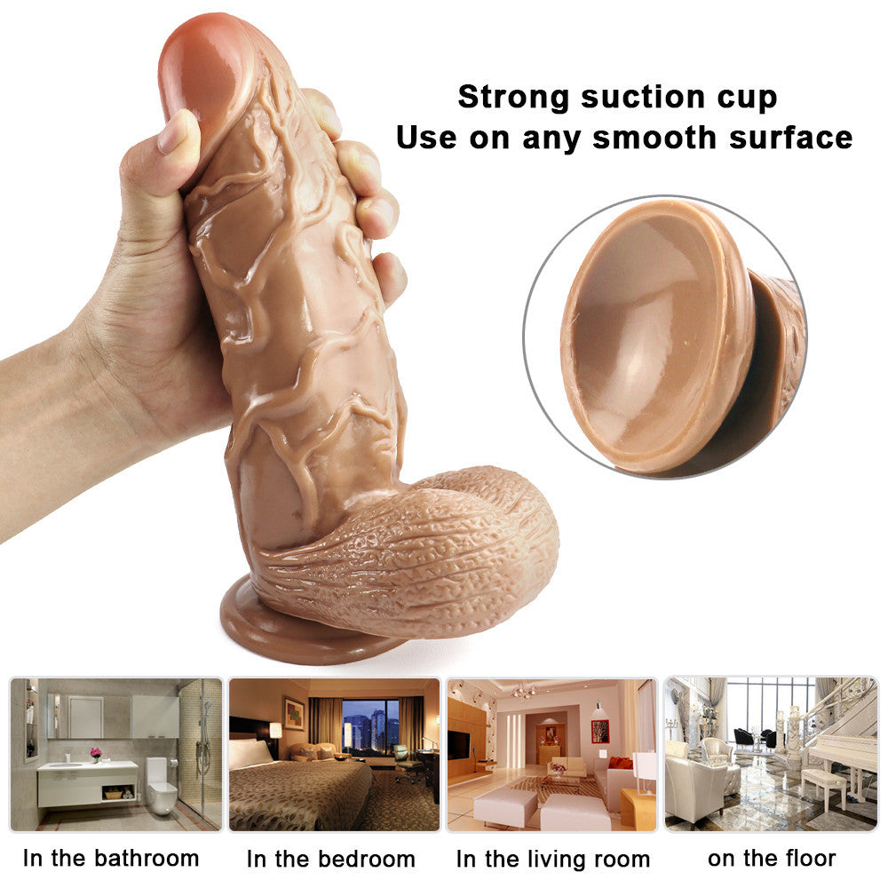 Dildo 3 Inch Siêu Dày Rộng Chống Nước Thỏa Mãn Sâu