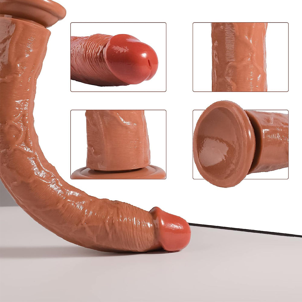 Dildo khổng lồ 34cm siêu dài 5cm giày mãnh liệt Dildo khổng lồ 34cm siêu dài 5cm giày mãnh liệt