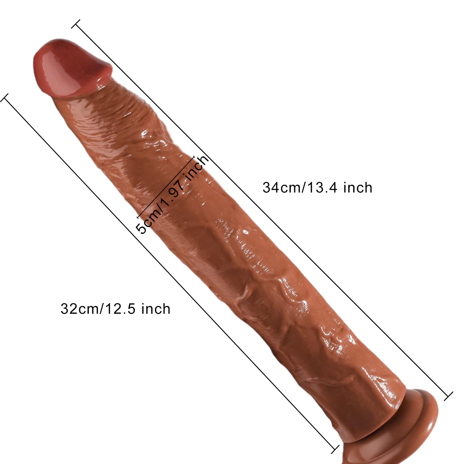 Dildo khổng lồ 34cm siêu dài 5cm giày mãnh liệt Dildo khổng lồ 34cm siêu dài 5cm giày mãnh liệt