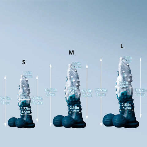 Ice Dragon Dildo Gai Fantasy Mềm Kích Thích Mạnh