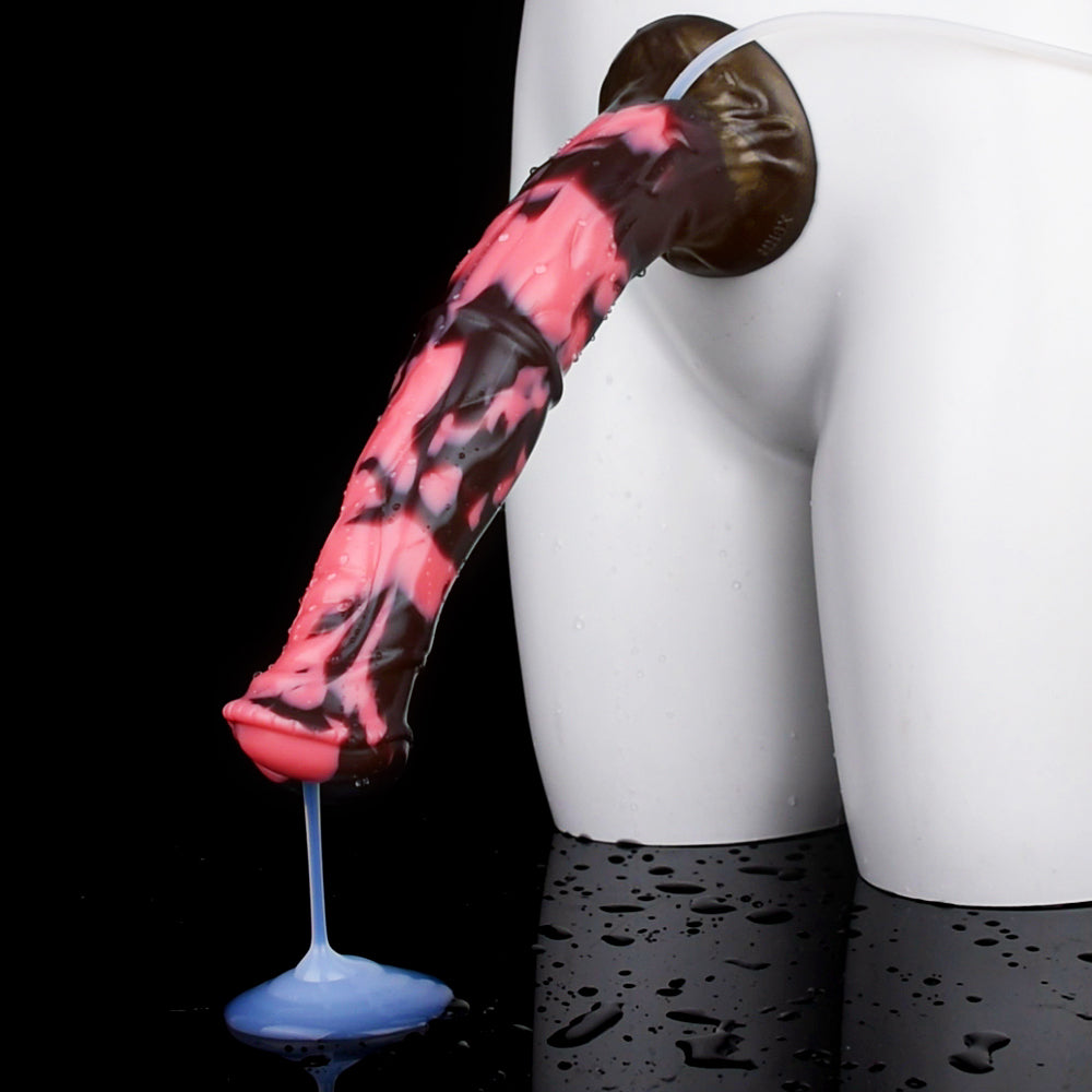 Dildo Ngựa Khổng Lồ 30cm Phun Nước Silicone Bùng Nổ