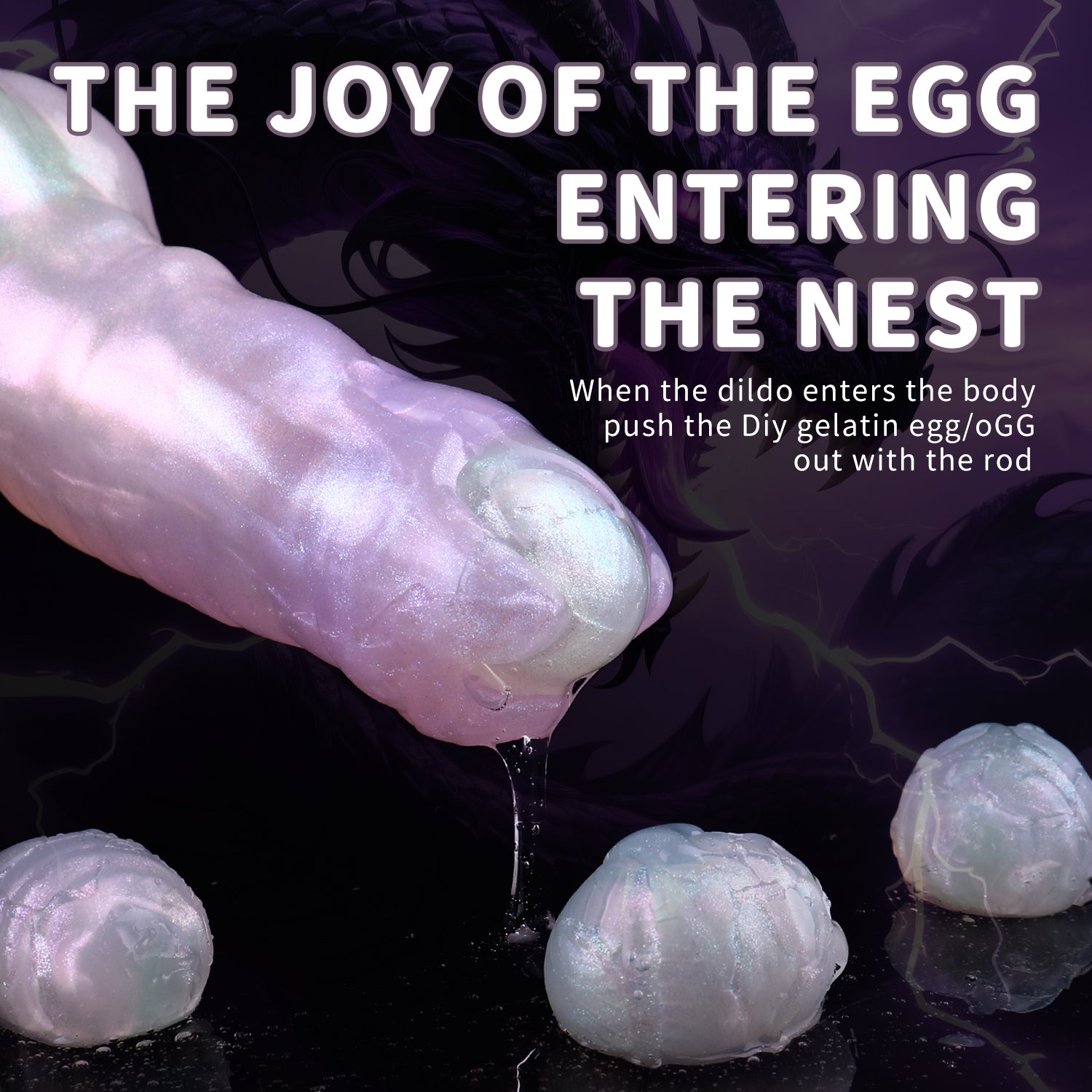 Dildo Ovipositor 20cm Hút Fantasy Lạ Thực Tế