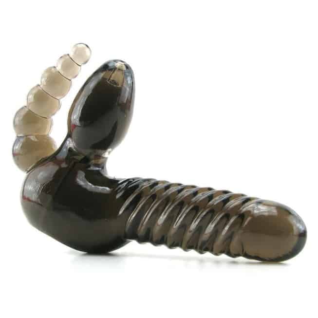 PipeDream Strapless Strapon Anal Stimulator TPE Đen Siêu Thú Vị 