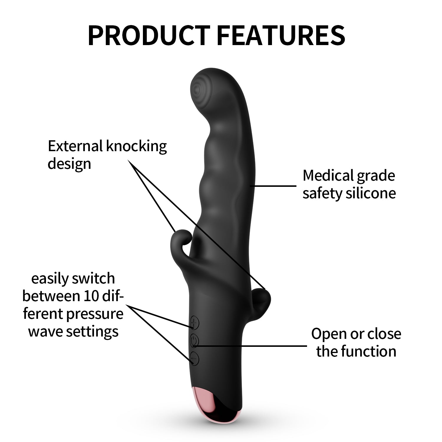 Dalmore Vibrator 10 Tốc Vagina Clit Anal Nữ Siêu Sướng