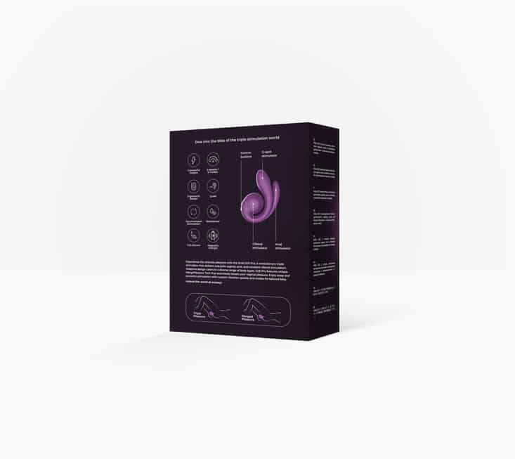 SVibe Gizi Pro Tím Sóng Ba Đầu Ốc Sên Rung Đỉnh Cao Thăng Hoa