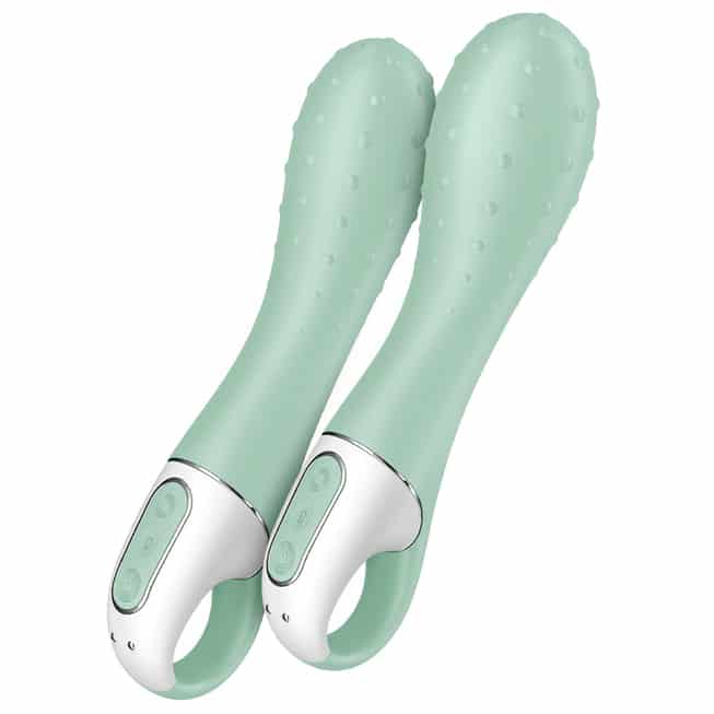 Satisfyer Air Pump G-Spot 20cm Xanh Nở Rung