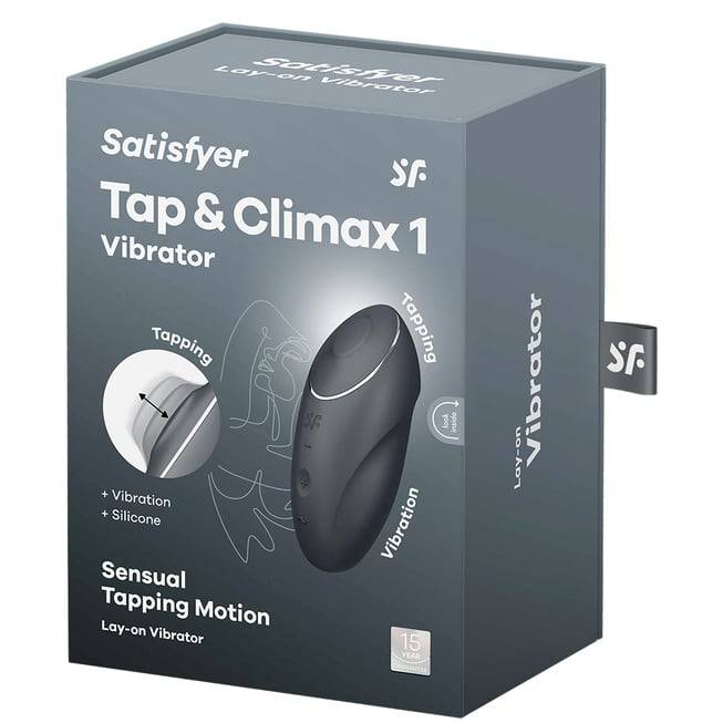 Satisfyer Tap Climax 1 tapping rung xám 11cm cực khoái nhanh