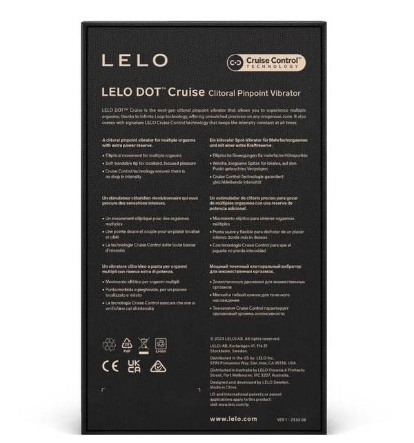 Lelo Dot Cruise Dot Chính Xác Đào Móng 16.5cm Hồng