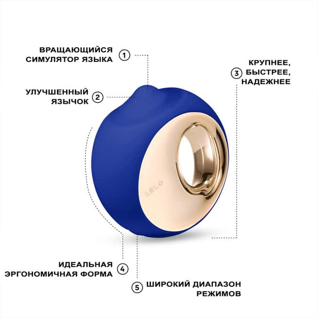 Lelo Ora 3 Xanh Dương Liếm Lưỡi Rung Mô Phỏng