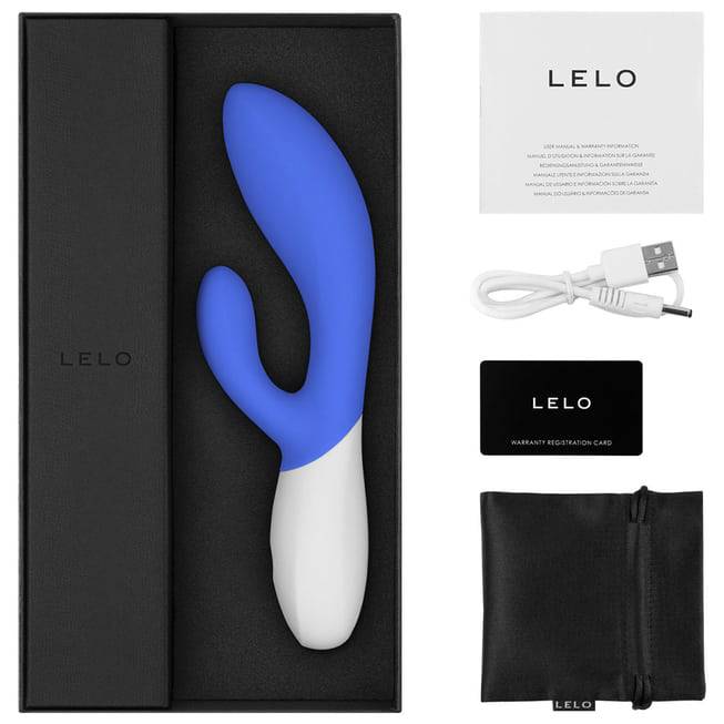 Viбратор thỏ Lelo Ina Wave 2 xanh wave fingering đa chế độ
