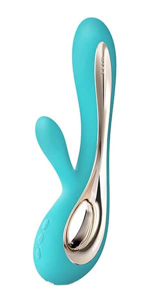 Lelo Soraya 2 rabbit vibrator xanh ngọc silicone cao cấp