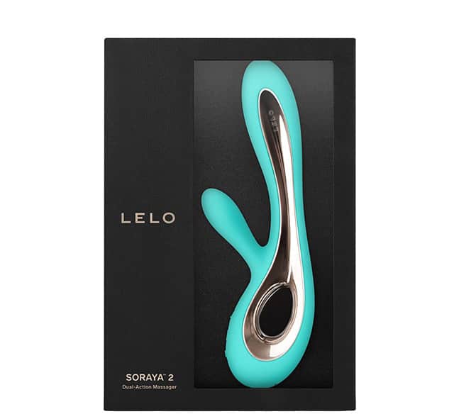 Lelo Soraya 2 rabbit vibrator xanh ngọc silicone cao cấp