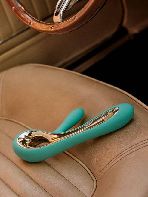 Lelo Soraya 2 rabbit vibrator xanh ngọc silicone cao cấp