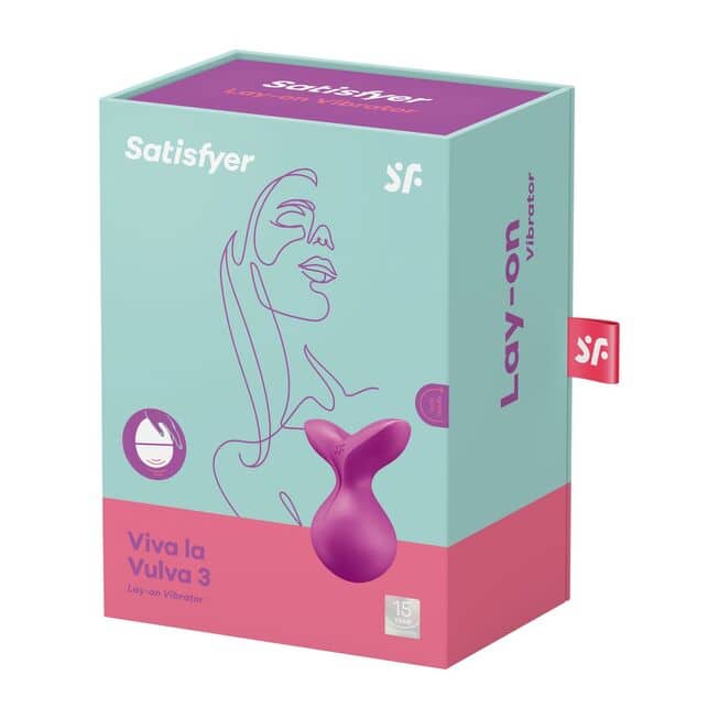 Satisfyer Viva la Vulva 3 Tím Mini Rung 8.5cm