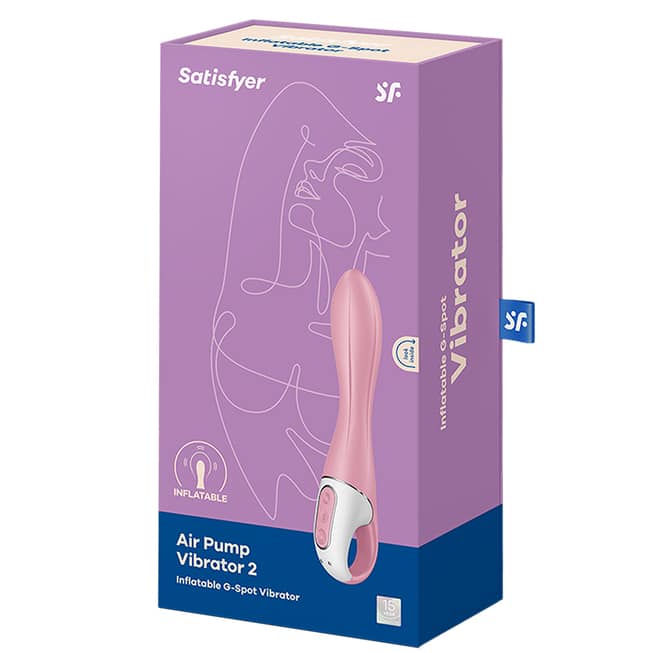Satisfyer Air Pump 2 Vibrator Hồng Nở 21cm Mạnh