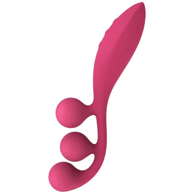 Tri Ball 1 Satisfyer Rung Đa Điểm Đỏ Silicone Thú Vị