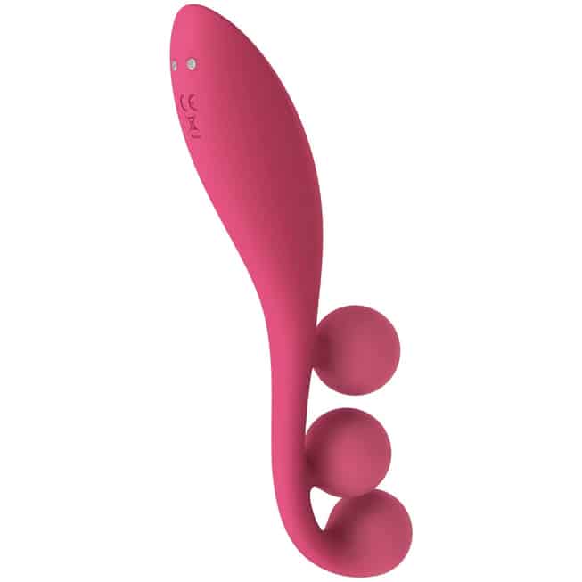 Satisfyer Tri Ball 1 Rung Đa Điểm Đỏ Silicone