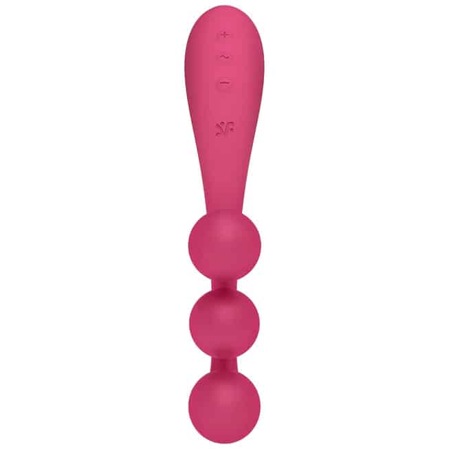 Tri Ball 1 Satisfyer Rung Đa Điểm Đỏ Silicone Thú Vị