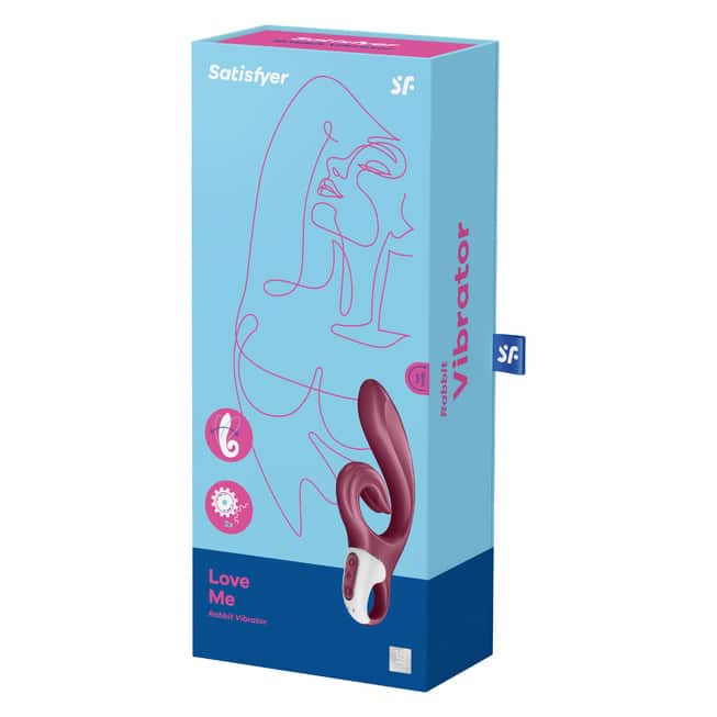 Satisfyer Love Me rabbit rung đỏ sang trọng kép