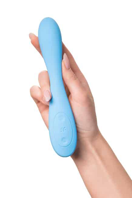 Satisfyer G-Spot Flex 4+ Xanh Dương Uốn Cong App