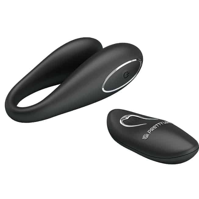 Pretty Love Algernon Couple Vibro Đen Remote 9.6cm