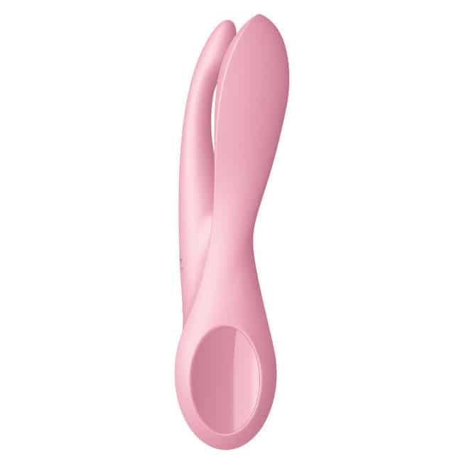 Satisfyer Threesome 1 Clit Vú 14cm Hồng Đa